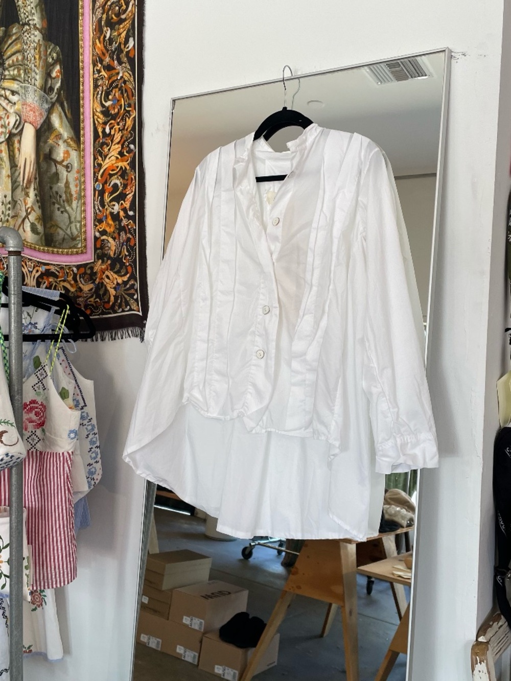 Priveh Oversized Hi-Lo Blouse